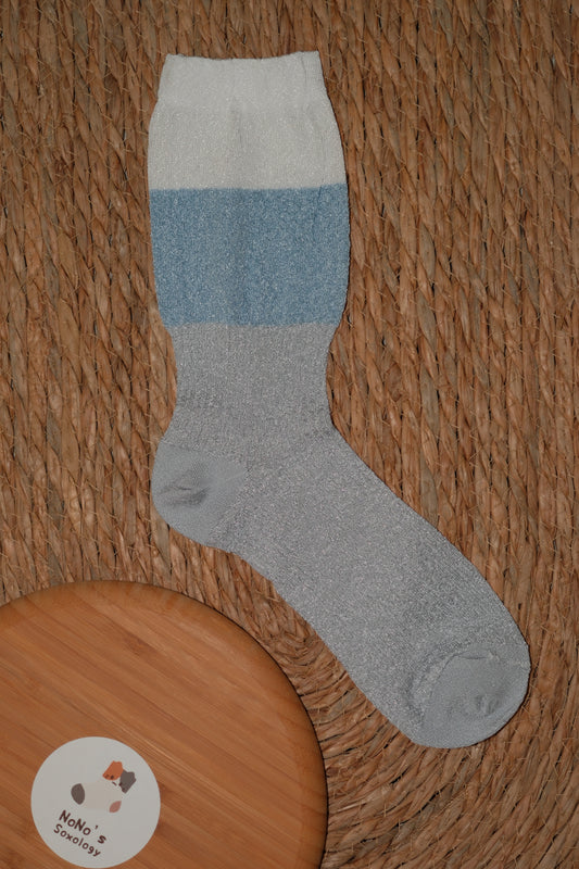Grey Contrast Color Socks