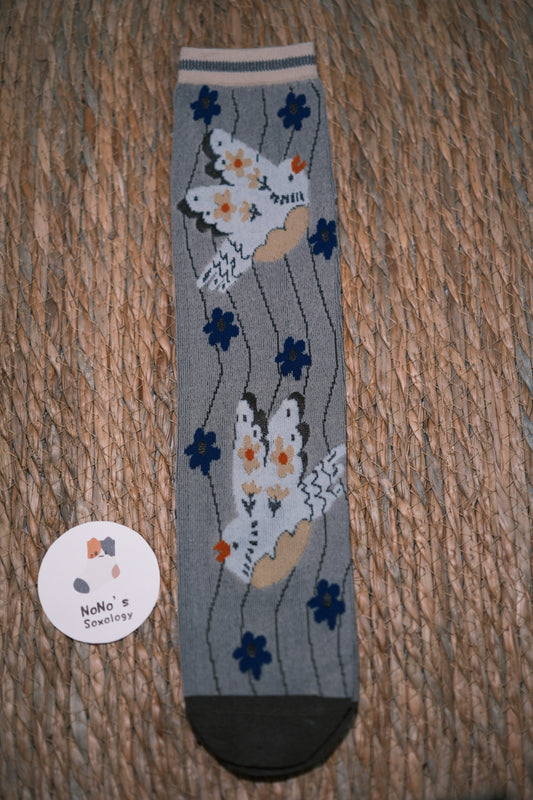 Grey Sparrow Socks
