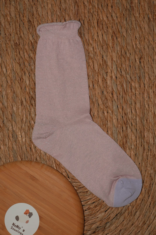 Purple Lace Star Socks